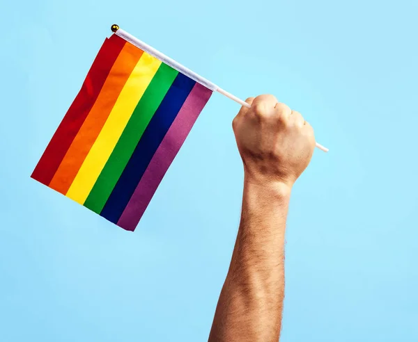 Rezagos de la comunidad LGBT en una mano —  Fotos de Stock