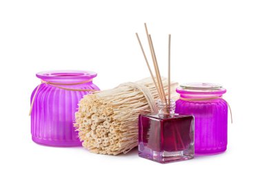 Bir şişe aroma esansı yağ ya da spa ya da kuru çiçekli doğal koku yağı.