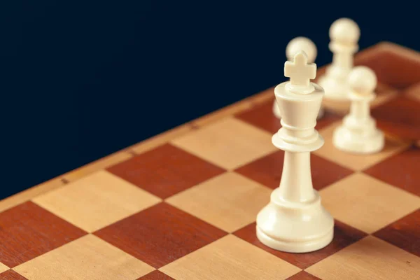 Schach Geschäftskonzept, Führer und Erfolg. kreatives Foto. — Stockfoto