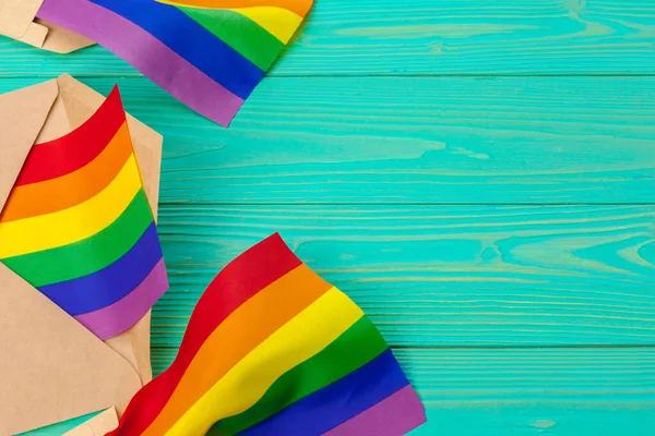 LGBTQの概念、ゲイの象徴、メッセージ — ストック写真