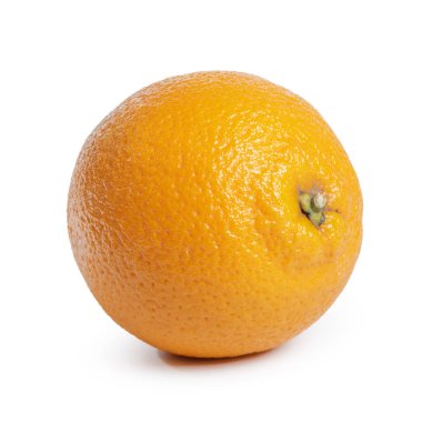 Taze tek portakal meyve beyaz arka plan izole