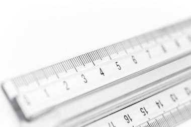 Plastik hassasiyet ölçüm aracının bir parçası seçici odak