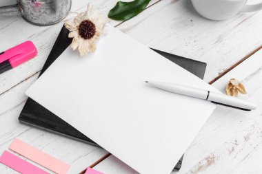 Office work place. close up. creative photo.