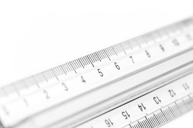 Plastik hassasiyet ölçüm aracının bir parçası seçici odak