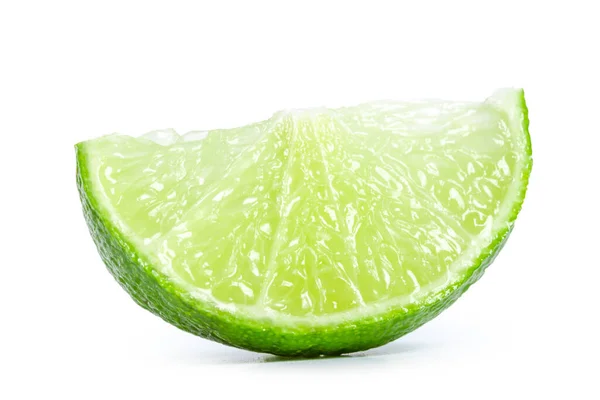 Lime isolated on white background creative photo. — Stock Photo, Image