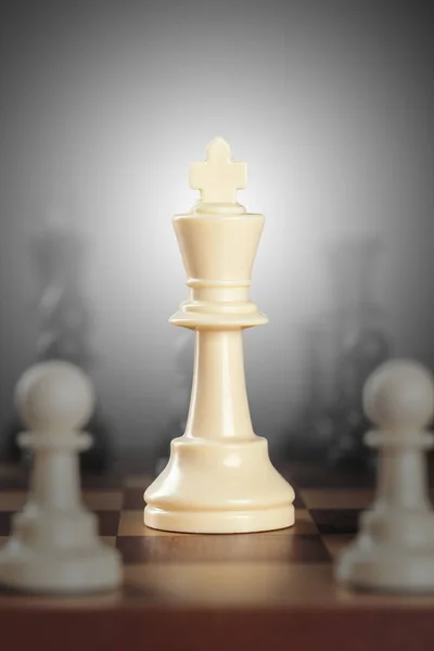 Concept de afaceri de șah, lider și succes. fotografie creativă . — Fotografie, imagine de stoc