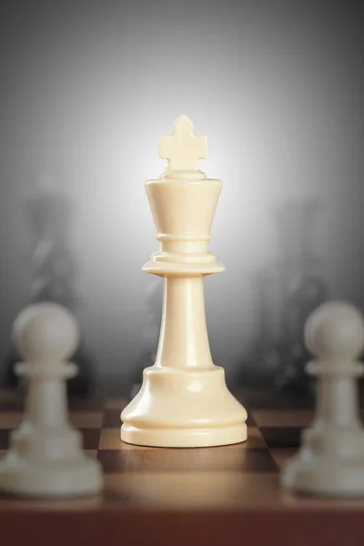 Chess business concept, leader and success. creative photo. Royalty Free Stock Images