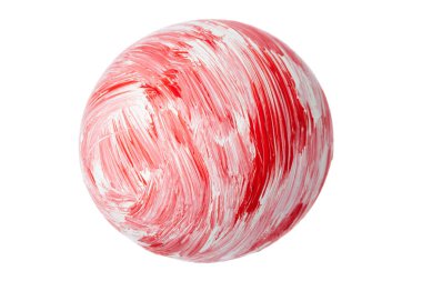 Beyaz yaratıcı fotoğrafta izole edilmiş renkli Paskalya Yumurtası.