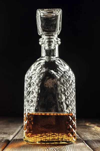 Flasche Whiskey, Rum oder Alkohol — Stockfoto