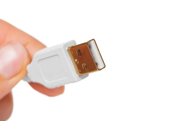 Närbild av en USB-kabel — Stockfoto