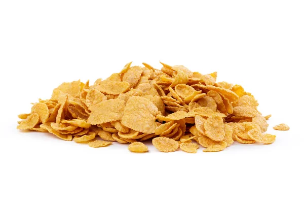 Corn flakes assortment isolated on white background — Stock Photo, Image