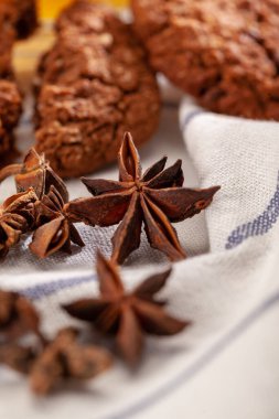 Atıştırmalık ev yapımı yulaflı kurabiyeler.