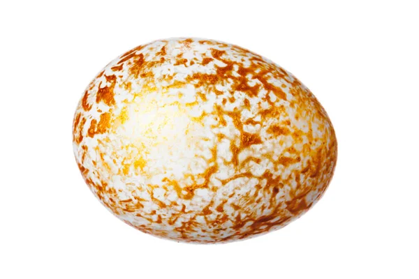 Πολύχρωμο πασχαλινό αυγό απομονωμένο στο λευκό. Κλείσε.. — Φωτογραφία Αρχείου