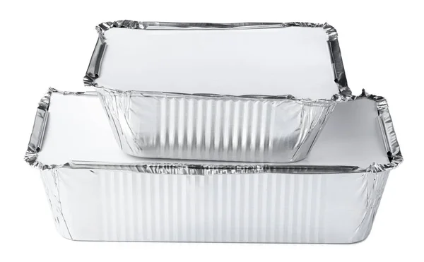 Συσκευασμένα κουτιά τροφίμων φύλλο σε λευκό φόντο, αντίγραφο χώρου — Φωτογραφία Αρχείου