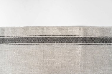 Mutfak örtüsü beyaz arkaplanda izole edildi, kapat