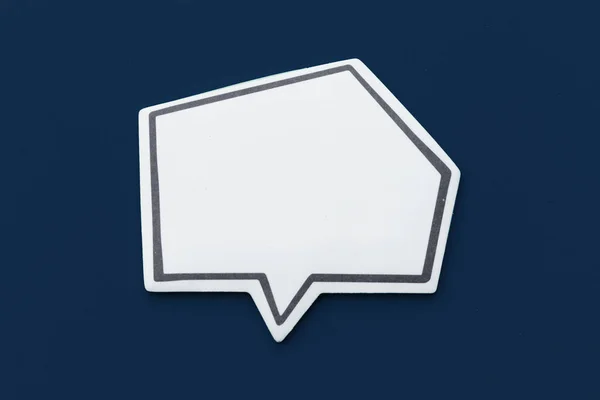 Social Media Chat Concept. Blanco lege chat bel voor tekst — Stockfoto