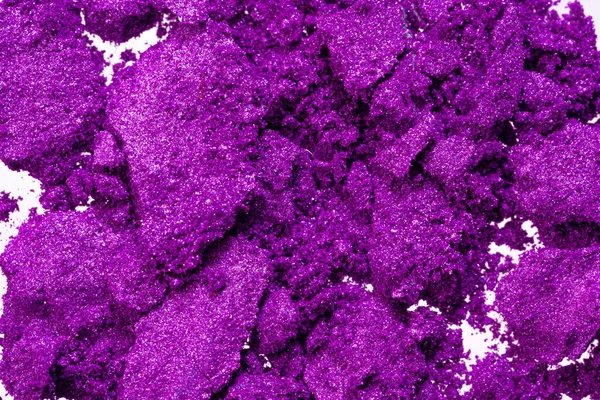 Smashed eyeshadows of bright purple color, make up — Stock Photo, Image