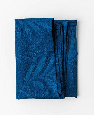 Mutfak örtüsü beyaz arkaplanda izole edildi, kapat