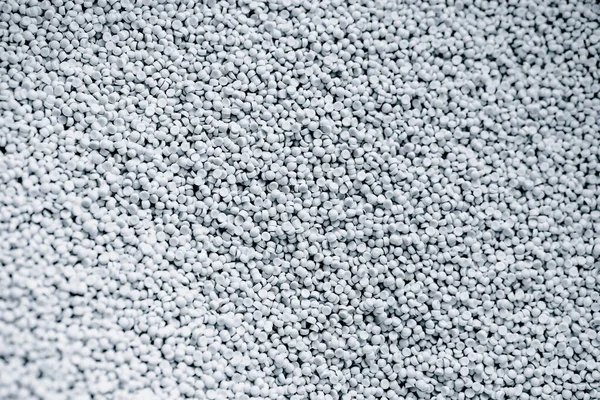 Granules de polymère en plastique blanc pour la production de câbles — Photo