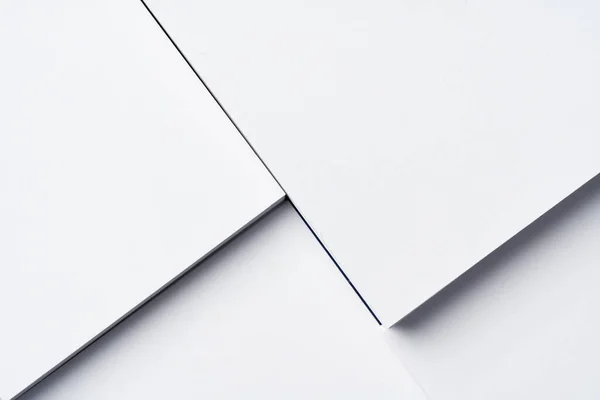 Background of blank business cards, copy space — Stock Photo, Image