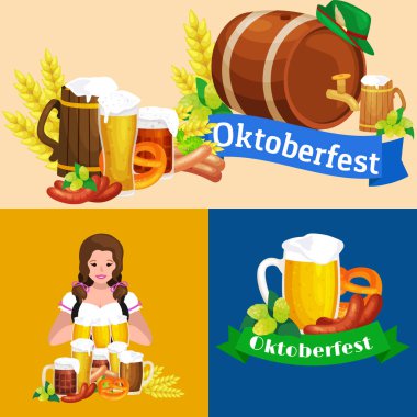 Açık ve koyu bira bir pub arka plan snacks ile bardak.