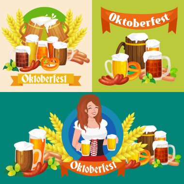 Açık ve koyu bira bir pub arka plan snacks ile bardak.