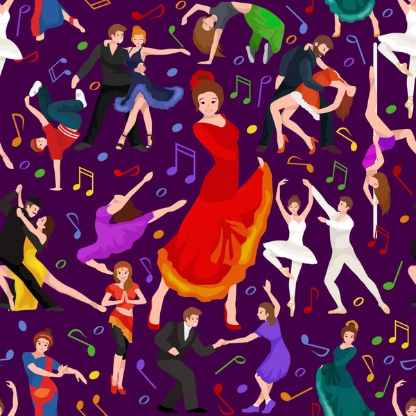 Spanish girl flamenco dancer in red dress, spanish beautiful dance, happy sexy woman dancing flamenco — Stock Vector
