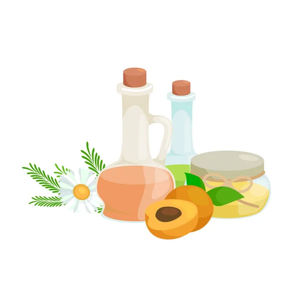 Ensemble de savon naturel bio fait main avec illustration vectorielle d'olives, concept de soins de beauté du corps, barre d'arôme cosmétique nature pour la collection de produits de spa faits main à base de plantes — Image vectorielle