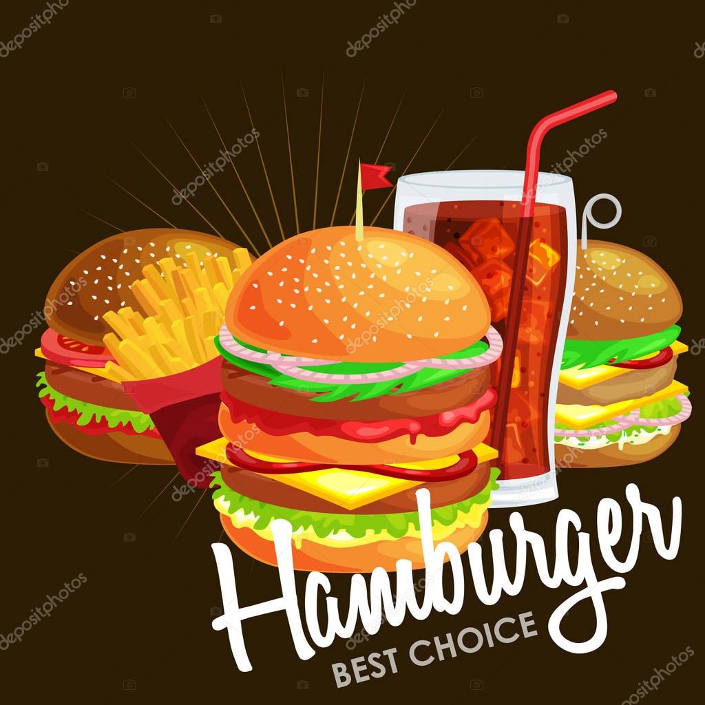 Tasty burger with grilled beef and fresh vegetables dressed with sauce in bun for snack or lunch, hamburger is classical american fast food meal usual in menu could be barbecue meat bread tomato and