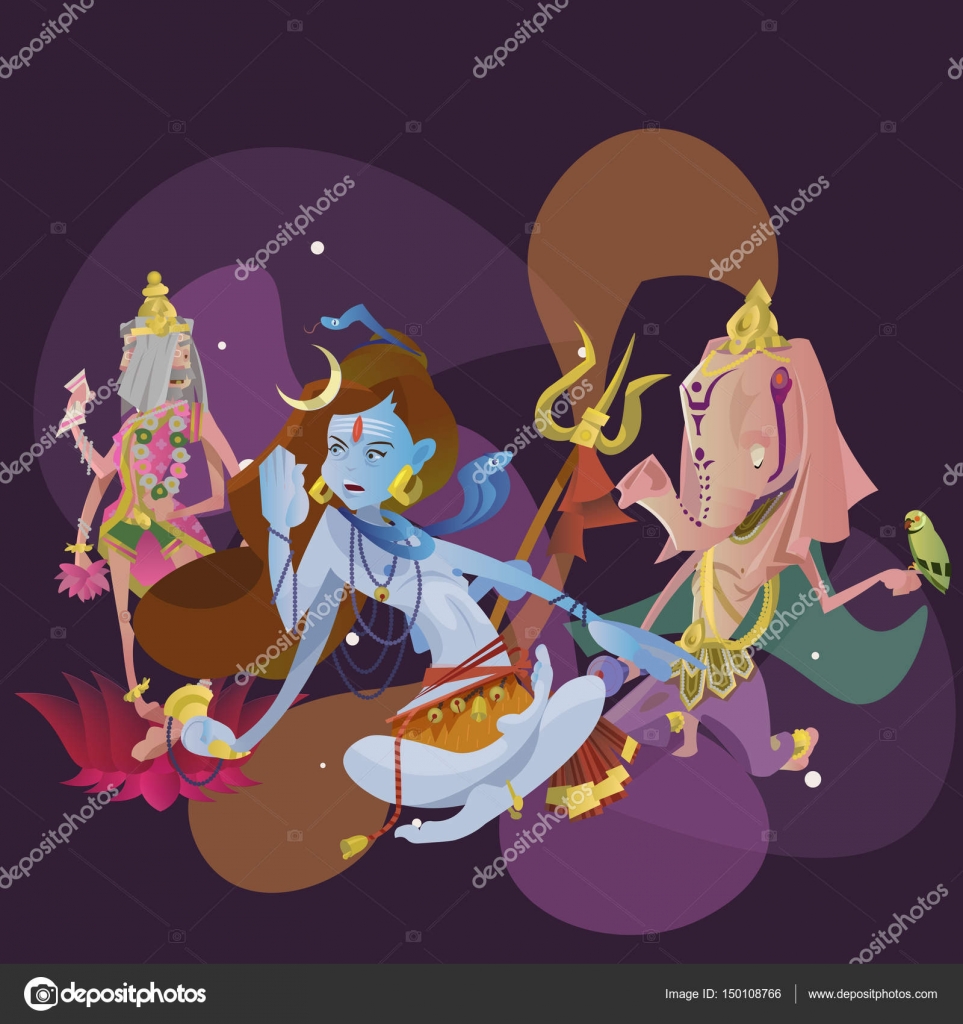 Set Of Isolated Hindu Gods Meditation In Yoga Poses Lotus And Goddess Hinduism Religion Traditional Asian Culture Spiritual Mythology Deity Worship Festival Vector Illustrations T Shirt Concepts Vector Image By C Anutaberg