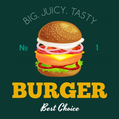 lezzetli hamburger ızgara sığır eti ve taze sebze Soslu çörek atıştırma veya öğle yemeği için giyinmiş, hamburger mi klasik Amerikan fast food yemek her zamanki menü barbekü et ekmek domates peynir olabilir