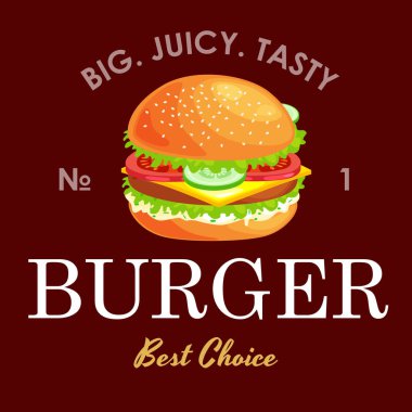 lezzetli hamburger ızgara sığır eti ve taze sebze Soslu çörek atıştırma veya öğle yemeği için giyinmiş, hamburger mi klasik Amerikan fast food yemek her zamanki menü barbekü et ekmek domates peynir olabilir