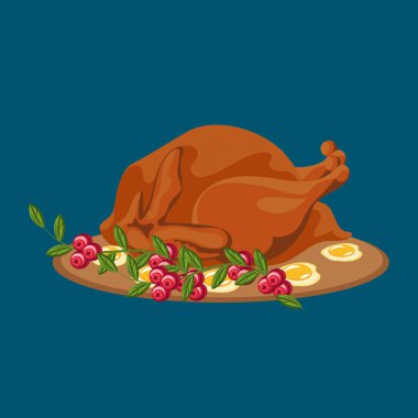 Soslu kızarmış bütün tavuk ya da hindi ve sarı, turuncu yaprak beyaz zemin üzerine ızgara sonbahar sebze, şarap izole. Şükran günü yemeği kavramı