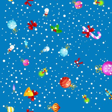 Zencefilli kurabiye adam kurabiye, jingle bells çorap hediye, xmas arka plan dekorasyon öğeleri doku vektör süs çizim, kış tatil çorap şeker ve hediyeler ile Sunni Noel Dikişsiz desen