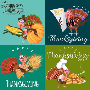 Üzüm hasat seti, meyve ve sebze, mutlu şükran akşam yemeği arka plan, kabak ve buğday kulaklar, kızılcık meyveleri, yığını ile illüstrasyon hasat vektör gibi organik gıdalar demet