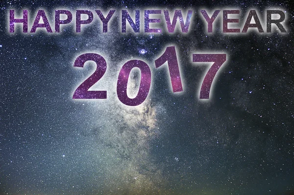 Feliz Año Nuevo 2017. Feliz Año Nuevo. Cielo nocturno . — Foto de Stock