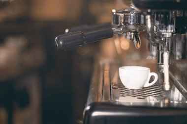 Kahve espresso. Espresso makinesi espresso kahve, altın yapma