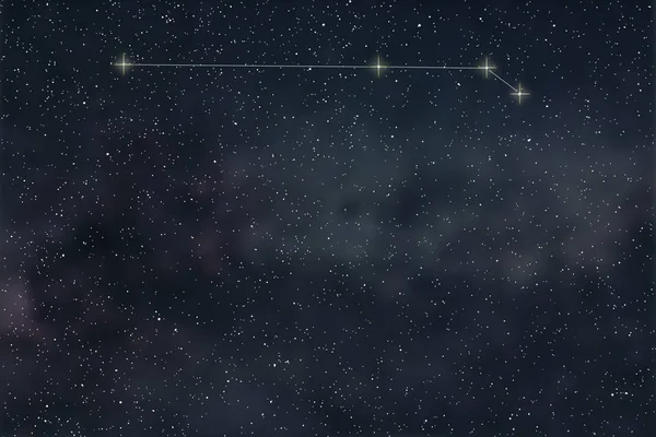 Kos csillagkép. Zodiákus jele Kos csillagkép vonalak — Stock Fotó