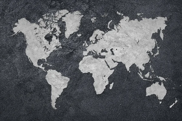 Grunge Map of the World. Estilo vintage . — Foto de Stock