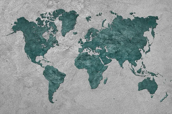 Grunge Map of the World. Estilo vintage . — Foto de Stock