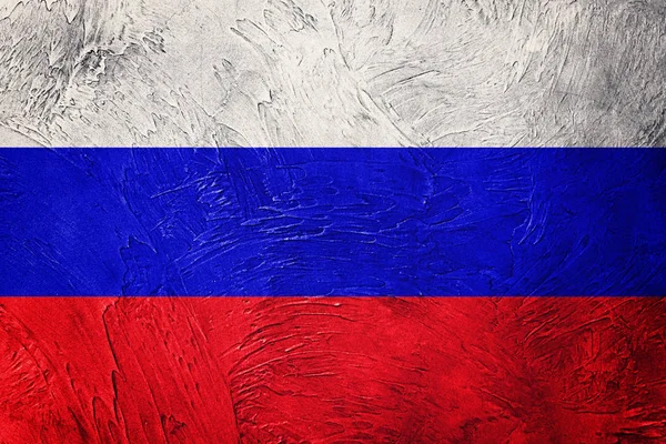 Σημαία Ρωσίας grunge. Ρωσική σημαία με υφή grunge. — Φωτογραφία Αρχείου