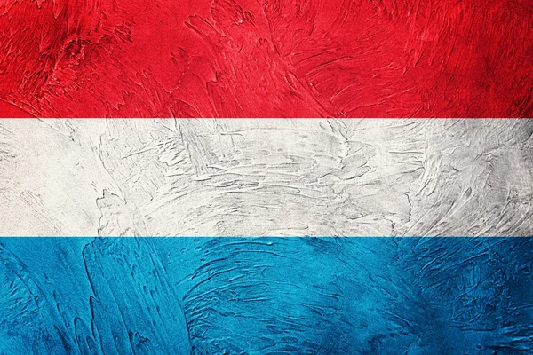 Bandeira Grunge Luxembourg. Bandeira do Luxemburgo com textura grunge . — Fotografia de Stock