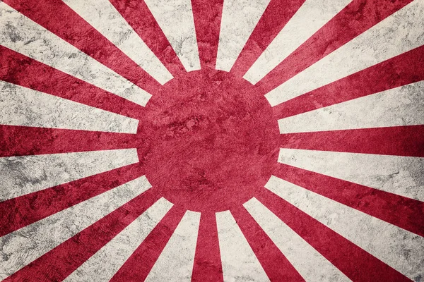 Grunge Sol Levante Bandiera giapponese. Bandiera Giappone con grunge texture . — Foto Stock
