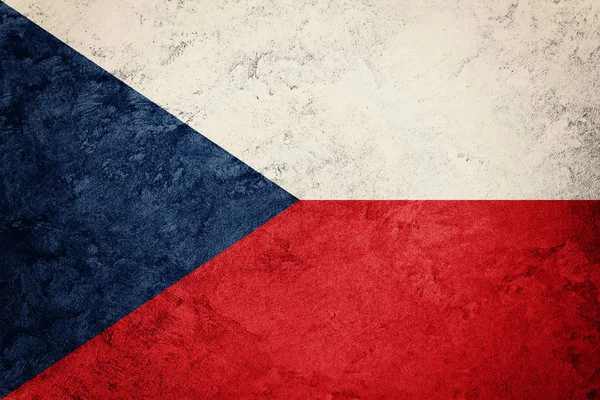 Grunge Czech Republic flag. Czech Republic flag with grunge text — Stock Photo, Image