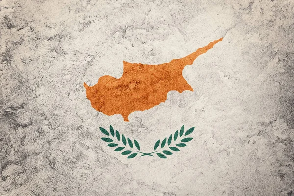 Grunge Cipro bandiera. Cipro bandiera con grunge texture . — Foto Stock