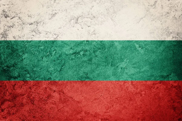 Bandera Grunge Bulgaria. Bandera búlgara con textura grunge . —  Fotos de Stock