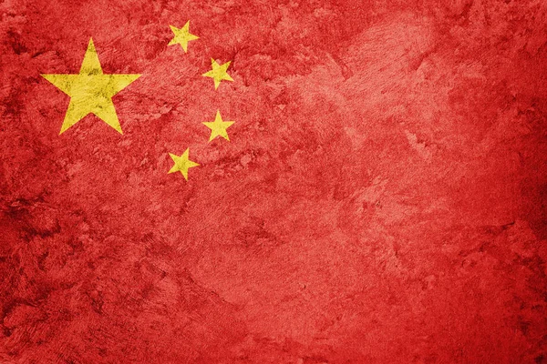 Bandeira da China Grunge. Bandeira Chines com textura grunge . — Fotografia de Stock