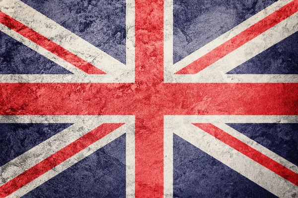 Grunge große britische Flagge. Union Jack Flagge mit Grunge-Textur. — Stockfoto
