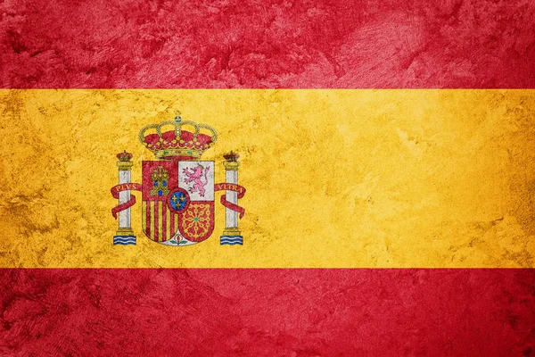 Grunge Spain flag. Spain flag with grunge texture. — Stock Photo, Image