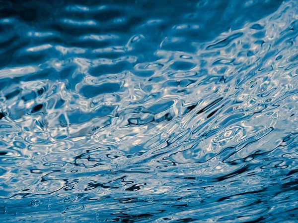 Ondulación Submarina Ondas Agua Azul Bajo Agua —  Fotos de Stock